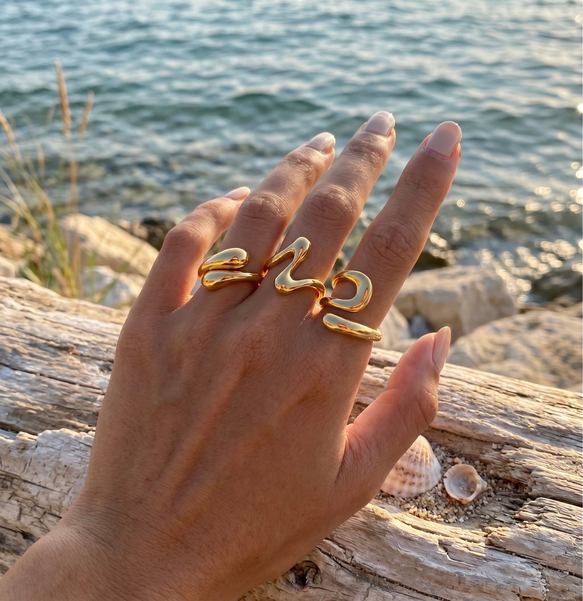 The Shoreline Wave (4 rings)